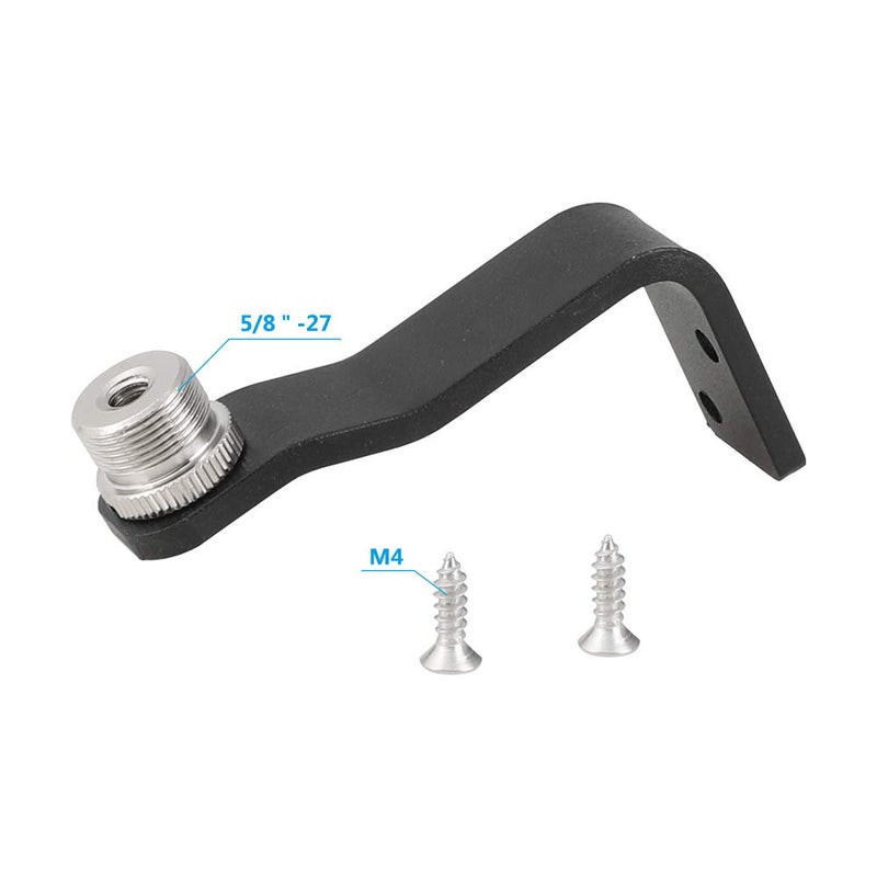 CAMVATE Microphone Screw Adapter 5/8'' Male To 1/4'' Female With Right Angle Type Pedestal Wall/Table/Ceiling Mount - 2326 - Image 2